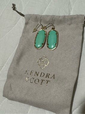 Kendra Scott Gold-Tone Earrings with Turquoise Stones